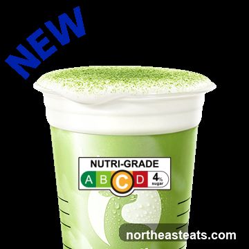 Matcha drink with Nutri-Grade label