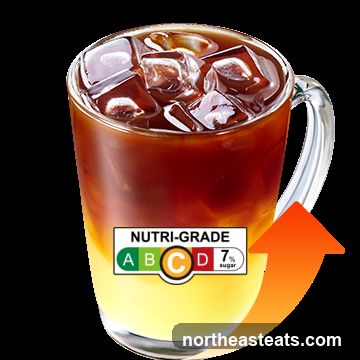 Iced Coffee with Nutri-Grade Label