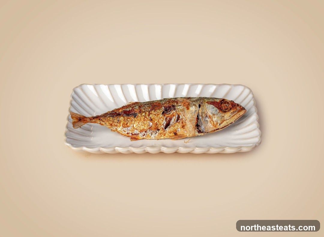 Fried Fish on a Plate