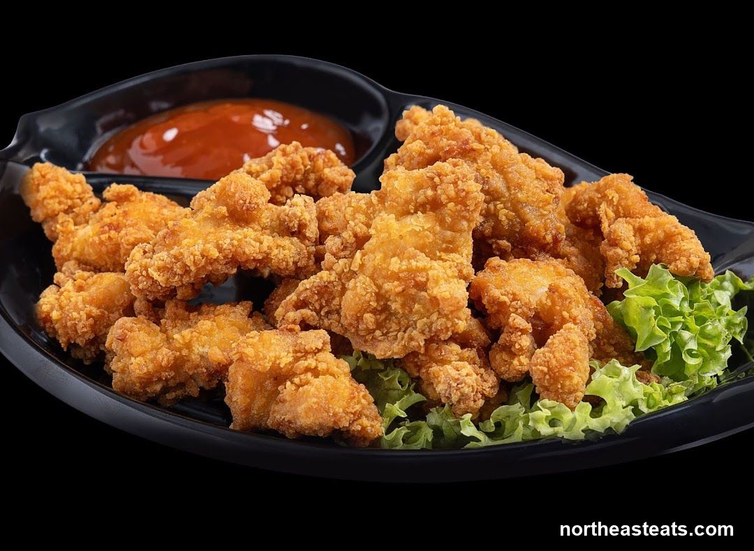 Crispy Fried Chicken Bites with Dipping Sauce