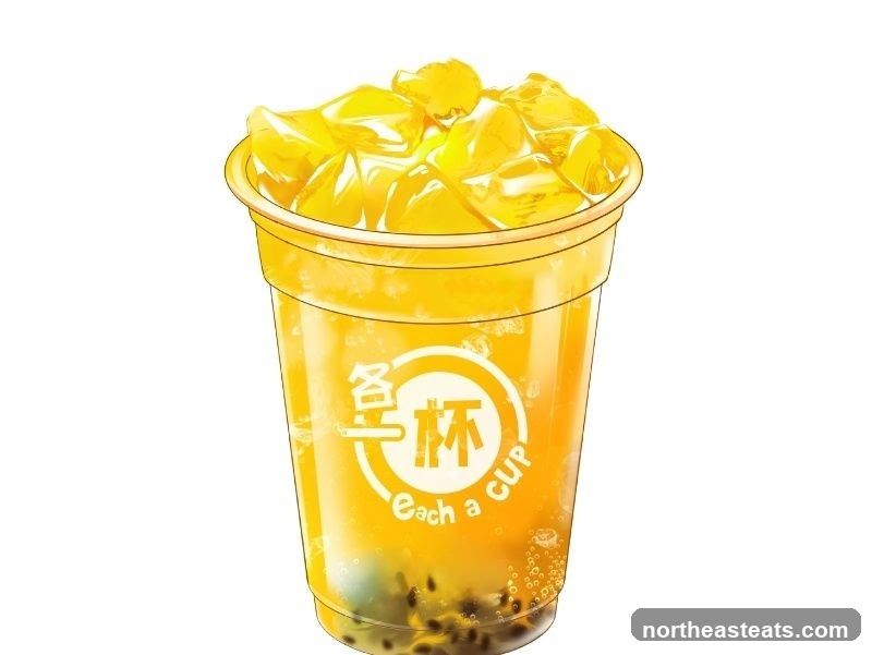 Mango Drink with Boba