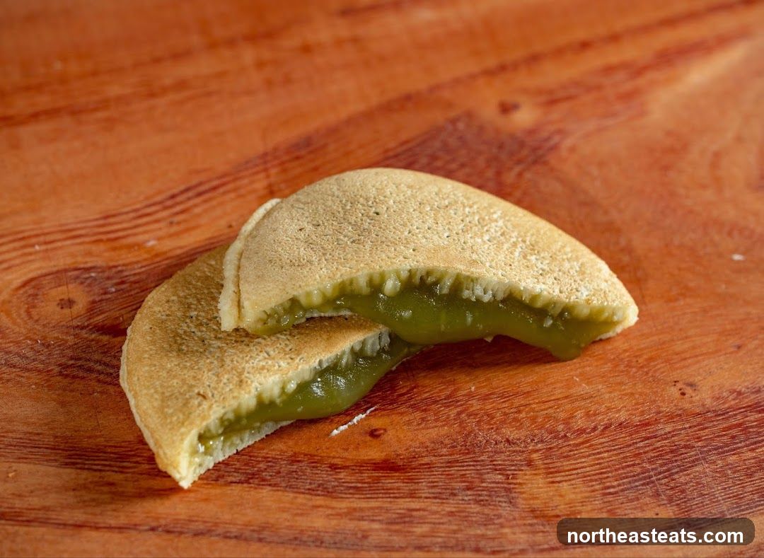 Dorayaki with green filling
