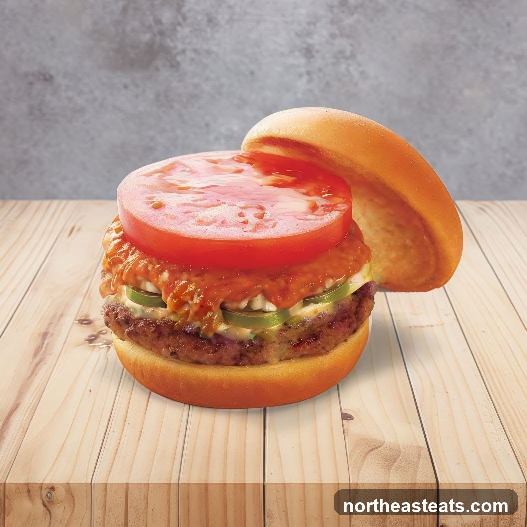 Burger with Tomato Slice
