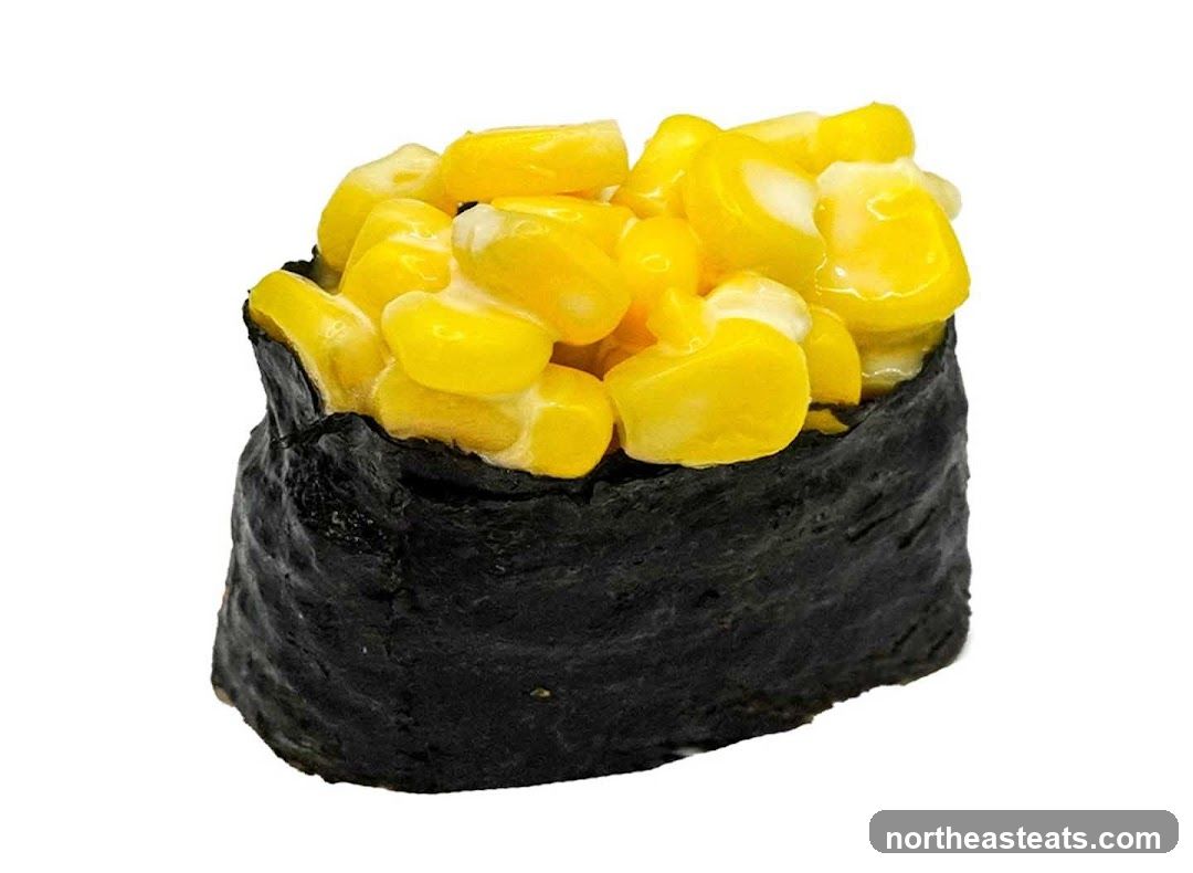 Corn Gunkan Maki Sushi