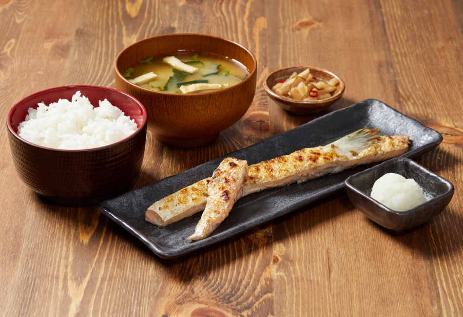 Salmon Harasu set at Charcoal Grill Shinpachi NEX