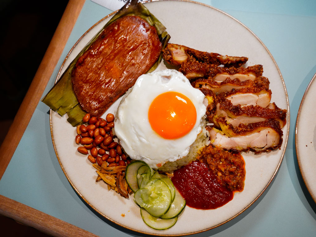 Nasi lemak with fried chicken cutlet at Chin Mee Chin NEX Serangoon