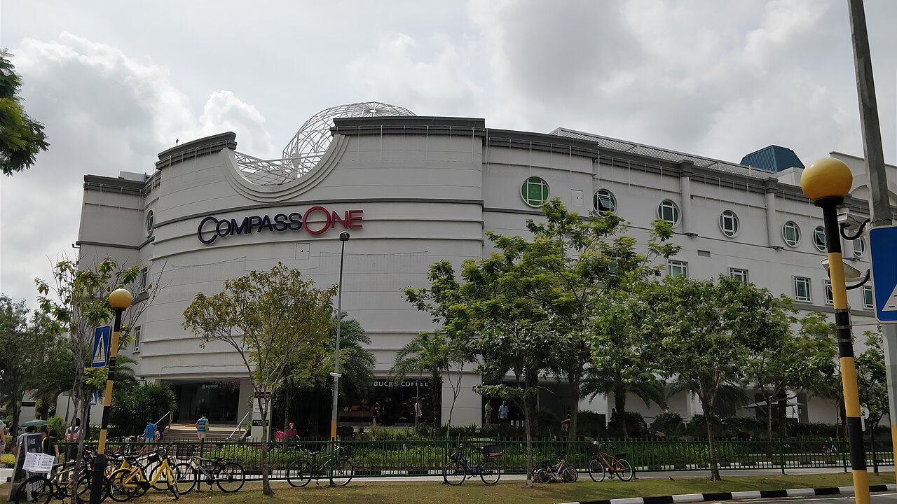 Compass One shopping mall in Sengkang